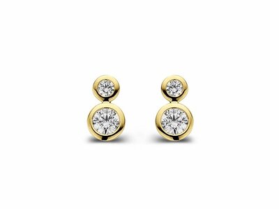 Loumya Gold "Or" | Boucle d'Oreilles | Or Jaune | Oxyde de Zircobnium | GO2825GZ