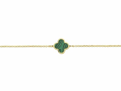 Loumya Gold "Or" | Bracelet | Or Jaune | Malachite | Vert | AR1655