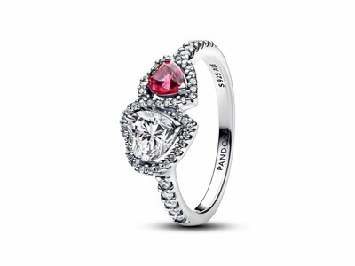 Pandora | Bague | Coeur halo | Argent | Zirconiums | 193662C01