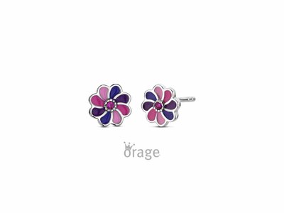 Orage Kids | Boucles d'Oreilles | Argent | Fleurs | K2924