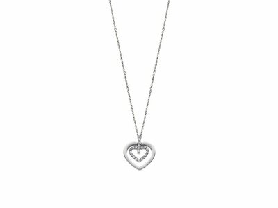 Lotus Style | Collier | Acier Inoxydable | Coeur | LS1867/1/1