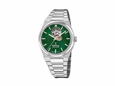 Festina | Homme | Automatique Swiss |  Acier Inoxydable | Vert | ø40mm | F20053/3