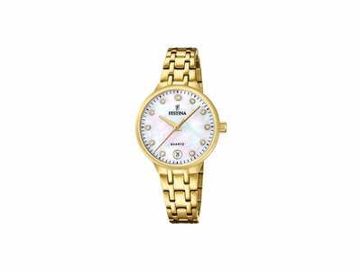 Festina | Femme | Quartz | Acier Inoxydable | Doré | Nacre | ø33mm | F20719/1