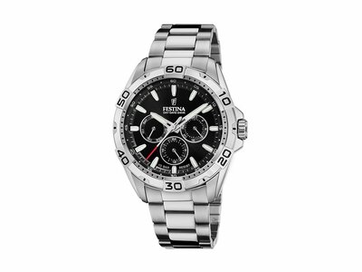 Festina | Homme | Quartz | Multifonctions | Acier Inoxydable | Noir | 44.7mm|F20623/5