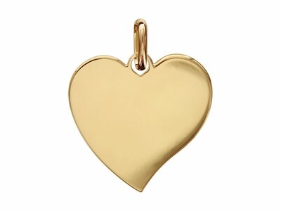 Loumya Silver | Pendentif | Plaqué Or | Coeur | 36mm | Personnalisable | 95729