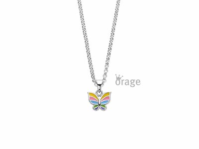 Orage Kids | Collier | Argent | Papillon | K/3386