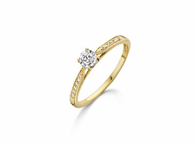 Loumya Gold "Or" | Bague | Or Jaune | Diamants 0.14ct | BE056926/A