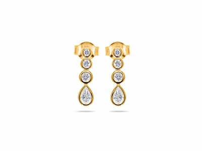 Loumya Gold "Or" | Boucles d'Oreilles | Or Jaune | Diamants 0.58ct | 067983/A