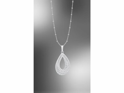 Lotus Silver | Collier | Argent | Oxyde de Zirconium | LP3842-1/1