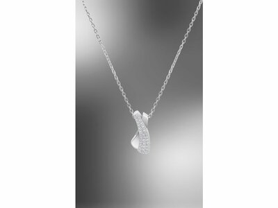 Lotus Silver | Collier | Argent | Oxyde de Zirconium | LP3845-1/1