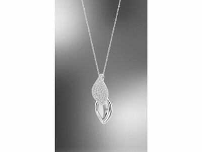 Lotus Silver | Collier | Argent | Oxyde de Zirconium | LP3843-1/1