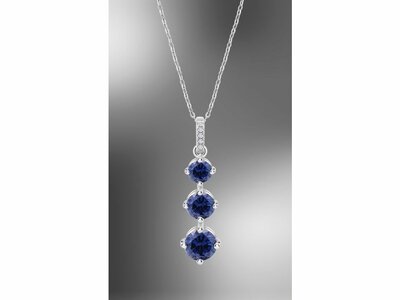 Lotus Silver | Collier | Argent | Oxyde de Zirconium | Lilas | LP3785-1/2