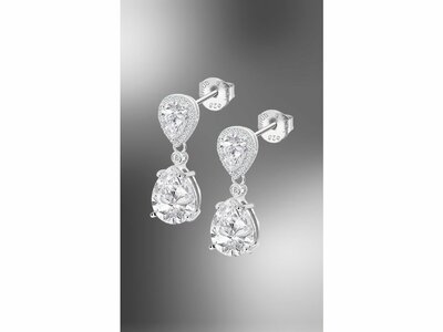 Lotus Silver | Boucles d'Oreilles | Argent | Oxyde de Zirconium | LP3788-4/1