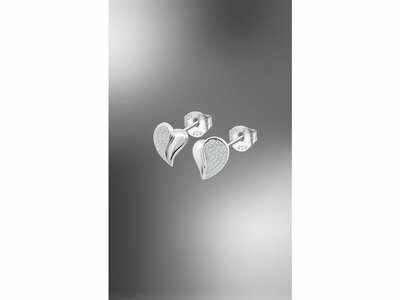 Lotus Silver | Boucles d'Oreilles | Argent | Oxyde de Zirconium | Coeur | LP3840-4/1