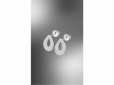 Lotus Silver | Boucles d'Oreilles | Argent | Oxyde de Zirconium | LP3842-4/1