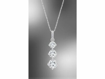 Lotus Silver | Collier | Argent | Oxyde de Zirconium | LP3785-1/1
