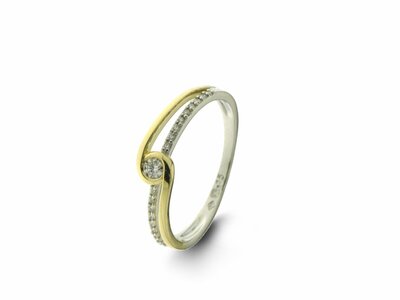 Loumya Gold "Or" | Bague | Or Jaune | Bicplore | Diamants 0.15ct | 060040/A