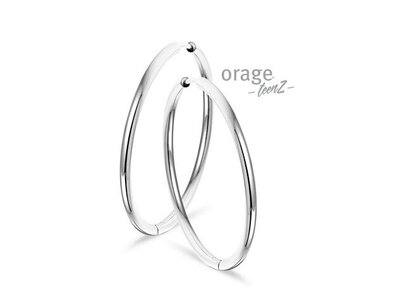 Orage | Créoles | Acier Inoxydable | ø40mm | K2384