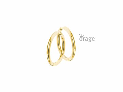 Orage Kids | Boucles D'Oreilles | Créoles | Acier Doré | ø15mm | K2827