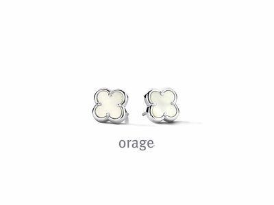 Orage | Boucles d'Oreilles | Argent | Nacre | BA131
