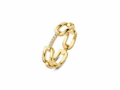Diamanti Per Tutti | Bague | Plaqué Or | Diamants | M1956 DO
