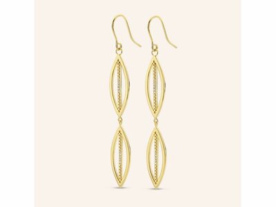 Diamanti Per Tutti | Boucles d'Oreilles | Plaqué Or | Diamants | M2401 DO