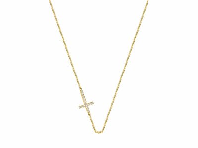 Diamanti Per Tutti | Collier | Plaqué Or | Diamants | M582 DO