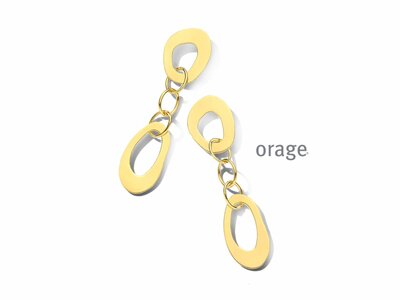 Orage | Boucles d'Oreilles | Plaqué Or | BA335