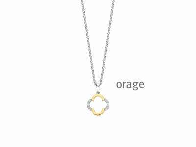 Orage | Collier | Argent Bicolore | Oxyde de Zirconium | BA353
