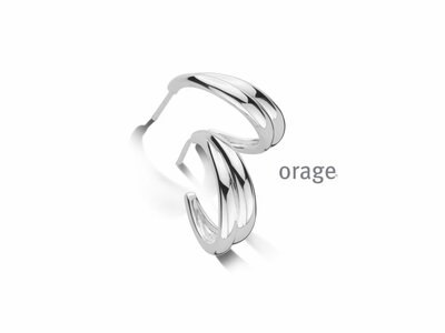 Orage | Boucles d'Oreilles | Argent | 17mm | BA357