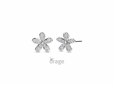 Orage | Boucles d'Oreilles |  Argent | Oxyde de Zirconium | K2906