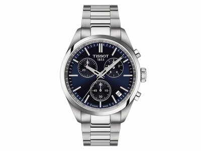 Tissot | Homme | Quartz | Chrono | PR100 | Cadran Bleu | ø40mm | T150.417.1.041.00