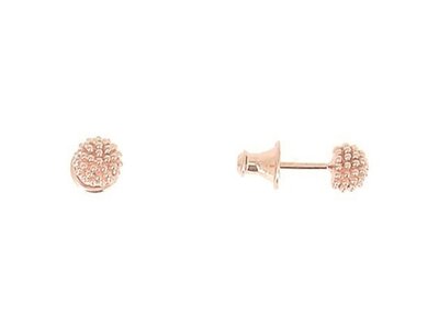 Pesavento | Boucles d'Oreilles | Pixel | Argent Rosé | ø5.5mm | WPXLO171