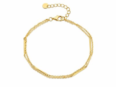 N.Princess | Bracelet | Double | Plaqué Or | Barettes | N5J59