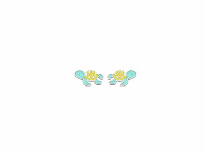 N.Princess | Boucles d'Oreilles | Tortue | Vert | PB102