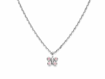 N.Princess | Collier | Papillon | Argent | Oxyde de Zirconium | PI142