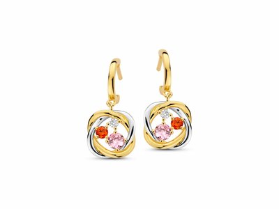 Naiomy Silver | Boucles d'Oreilles | Plaqué Or | Oxyde de Zirconium | N5F59