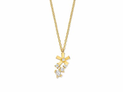 Naiomy Silver | Collier | Plaqué Or | Perle | N5G55