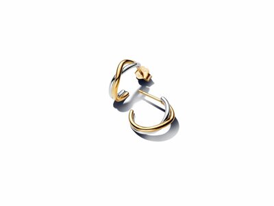 Pandora | Boucles d'Oreilles | Créoles | Ouvertes Bicolores | 263880C00