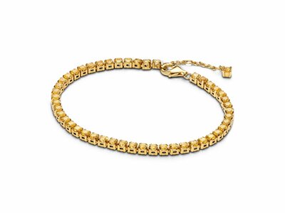 Pandora | Bracelet | Tennis Jaune Scintillant | Doré | 561469C03