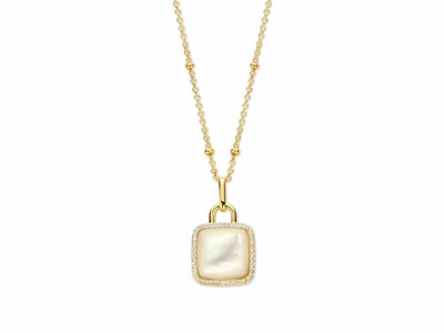 Naiomy Silver | Collier | Plaqué Or | Oxyde de Zirconium | Nacre | N5I52