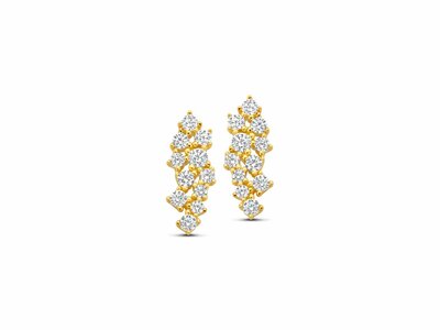 Naiomy Silver | Boucles d'Oreilles | Plaqué Or | Oxyde de Zirconium | N5D63