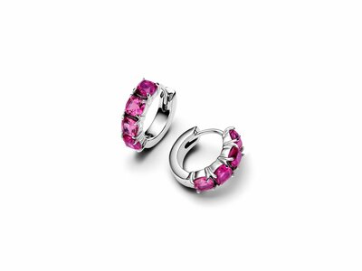 Pandora | Boucles d'Oreilles | Créoles | Rose | 293851C02