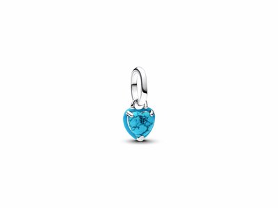 Pandora | Charm | Mini Dangle Coeur Turquoise | 793827C01