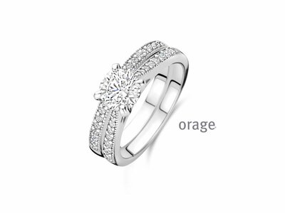 Orage | Bague | Double | Argent | Oxyde de Zirconium | BA221