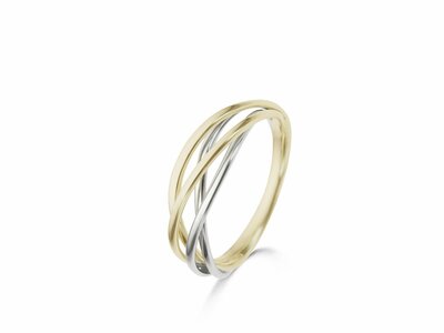 Loumya Gold "Or" | Bague | Or Jaune | Bicolore | 066683-D32