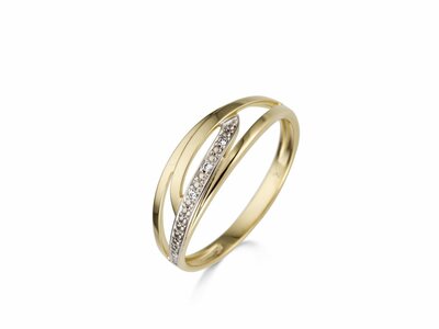 Loumya Gold "Or" | Bague | Or Jaune | Bicolore | Diamants 0.015ct | 061224/A