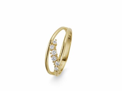 Loumya Gold "Or" | Bague | Or Jaune | Diamants 0.140ct | 069392/A