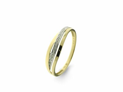 Loumya Gold "Or" | Bague | Or Jaune | Bicolore | Diamants 0.010ct | 057453/A