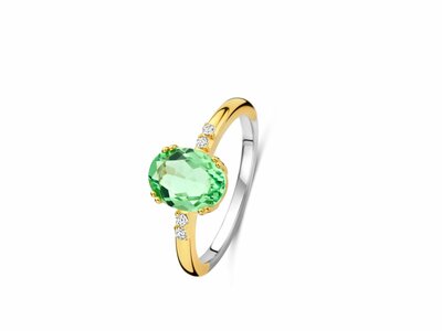Naiomy Silver | Bague | Argent | Plaqué Or | Oxyde de Zirconium | N5F54
